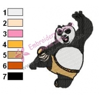 Kung Fu Panda Embroidery Design 04